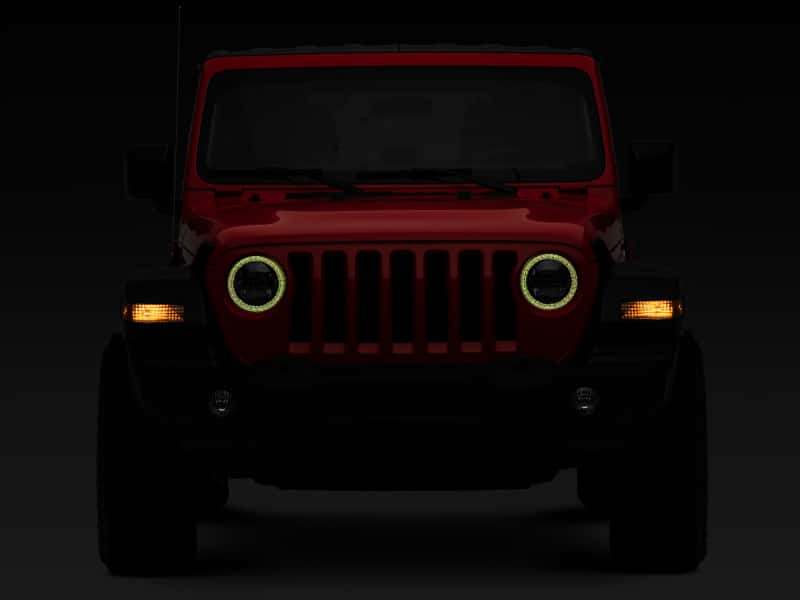 Raxiom — Raxiom 18-22 Jeep Wrangler JL/JT Axial 9-Inch LED Headlights w/RGB Halo- Blk Housing (Clear Lens)
Headlights - view 12