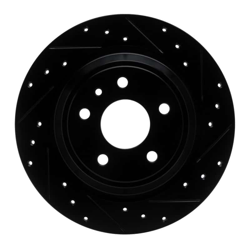 R1 Concepts — R1 13-20 Ford Fusion Rear Right Drilled & Slotted Black Brake Rotor
R1 Brake Rotor Drill - view 1