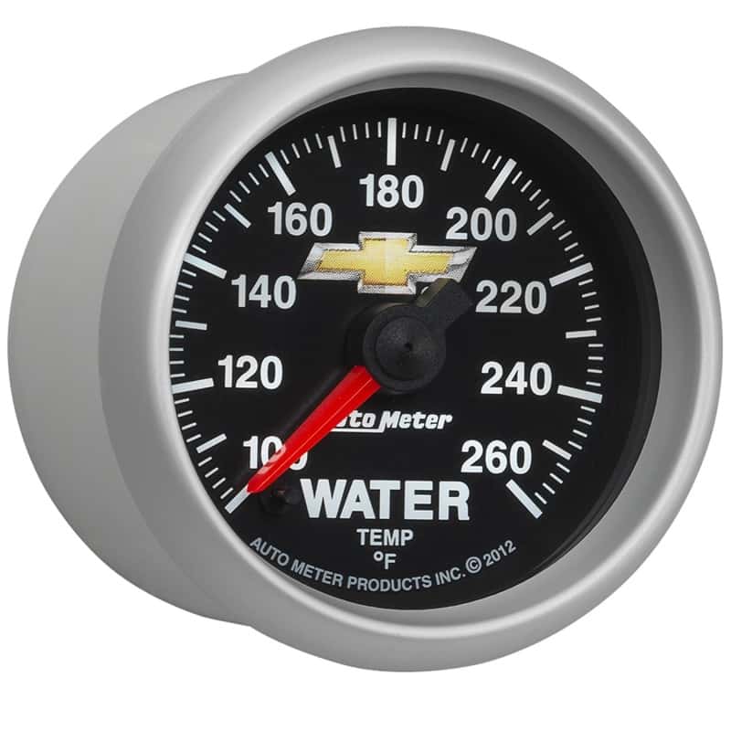 AutoMeter — AutoMeter Gauge Water Temp 2-1/16in. 100-260 Deg. F Digital Stepper Motor Chevy Gold Bowtie
GA 2" WTMP 260F COPO - view 11
