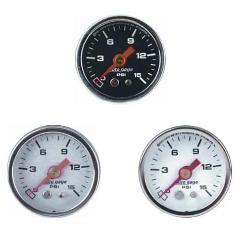 AutoMeter — Autometer 1.5 inch Fuel Pressure Gauge 0-100 PSI
Ga Press 100psi Wht - view 3