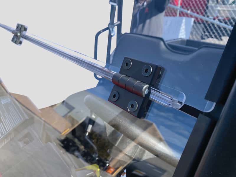 QuadBoss — QuadBoss 17-21 Polaris Ranger 500 Windbreak Folding Windshield - view 2