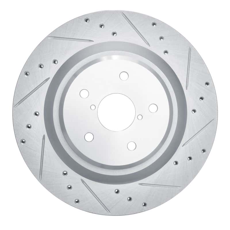 R1 Concepts — R1 19-25 Subaru ASCENT Rear Right Drilled & Slotted Silver Brake Rotor
R1 Brake Rotor Drill - view 1