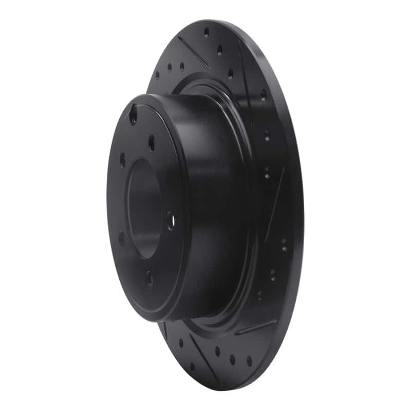 R1 Concepts — R1 07-17 Chrysler Sebring Rear Right Drilled & Slotted Black Brake Rotor
R1 Brake Rotor Drill - view 2