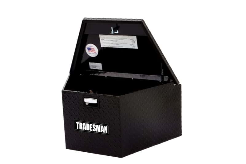 Tradesman — Tradesman Aluminum Trailer Tongue Storage Box (16in.) - Black - view 2