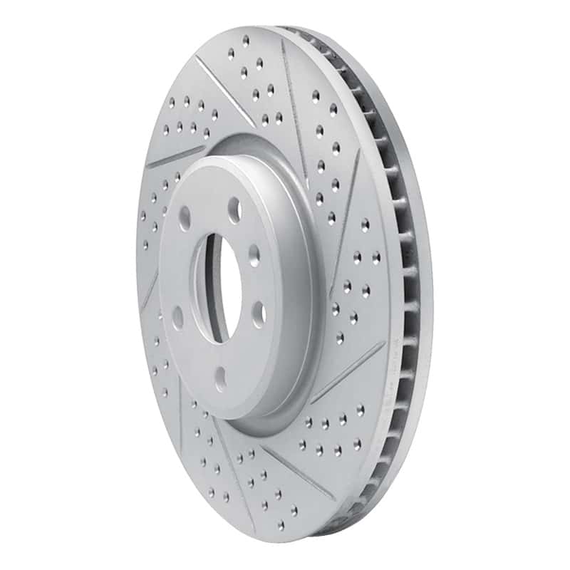 R1 Concepts — R1 11-17 Audi Q5 (Mexico) Front Right Drilled & Slotted Geo-Carbon Rotor - view 2