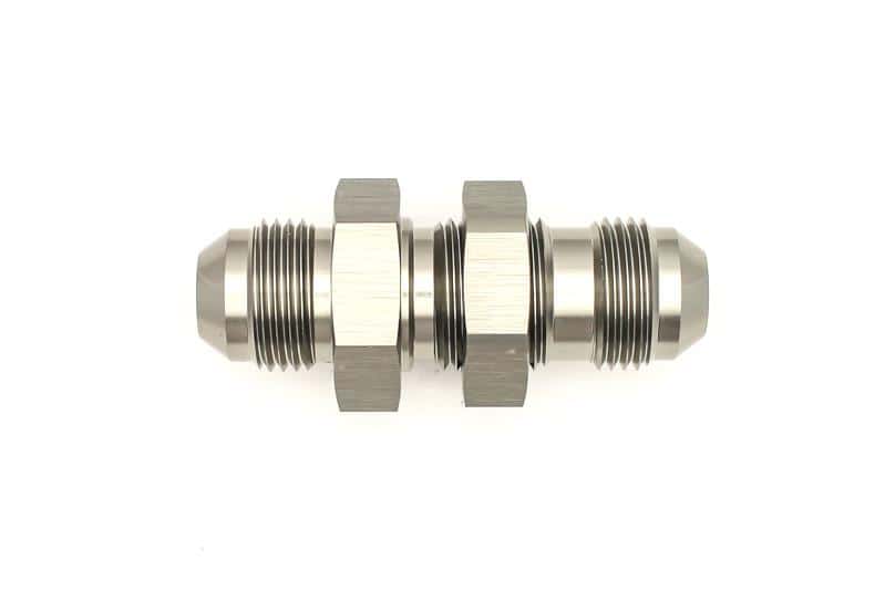 DeatschWerks — DeatschWerks 8AN Male Flare To 8AN Male Flare Bulkhead Adapter (Incl. Nut) - view 4