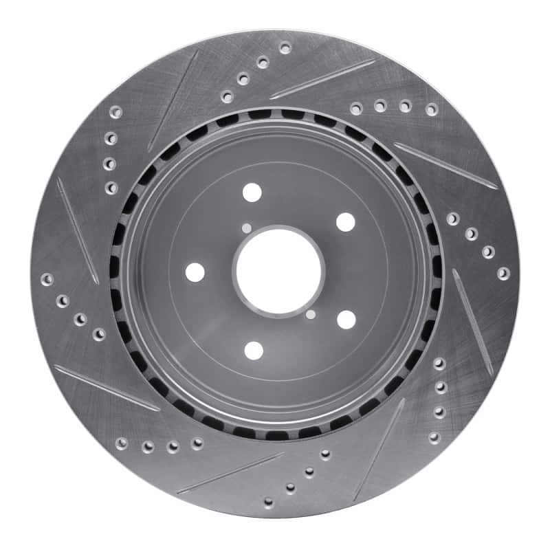 R1 Concepts — R1 05-07 Subaru Impreza Rear Right Drilled & Slotted Silver Brake Rotor
R1 Brake Rotor Drill - view 5