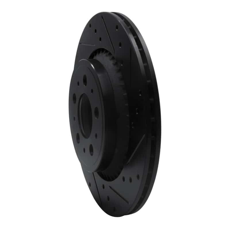 R1 Concepts — R1 03-14 Volvo XC90 Rear Right Drilled & Slotted Black Brake Rotor
R1 Brake Rotor Drill - view 2