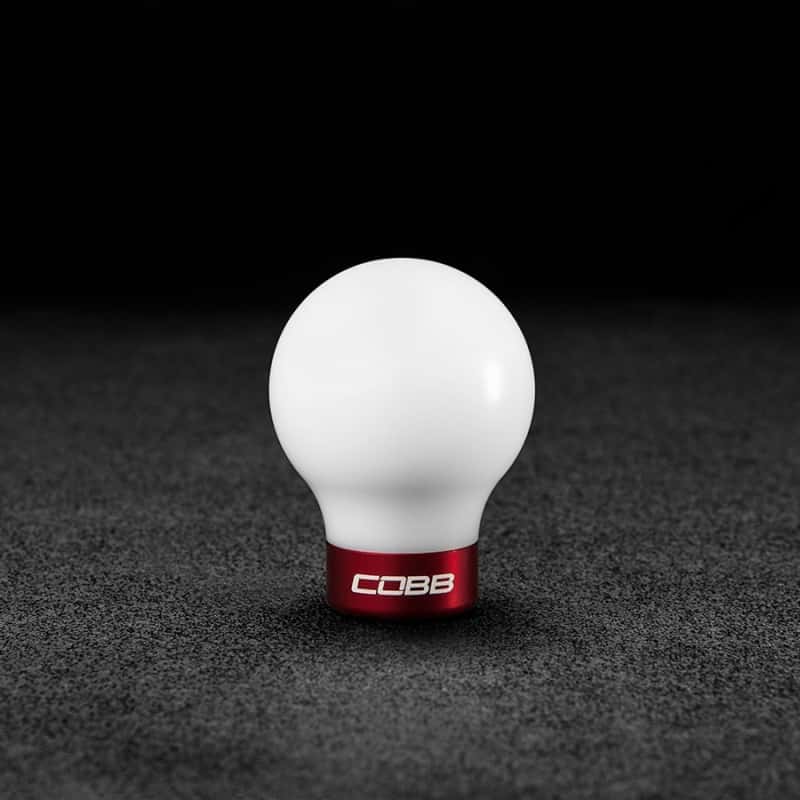 COBB — Cobb 07-13 Mazdaspeed3 & 06-07 Mazdaspeed6 Shift Knob - White Knob w/Race Red Base - view 1