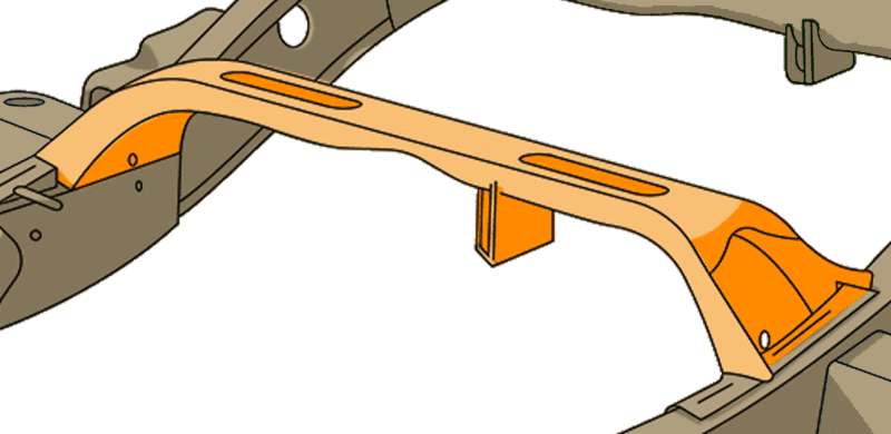 RustBuster — Rust Buster 1999-2004 + 2006 Chevy Silverado 1500 ward Fuel Tank Crossmember - view 11