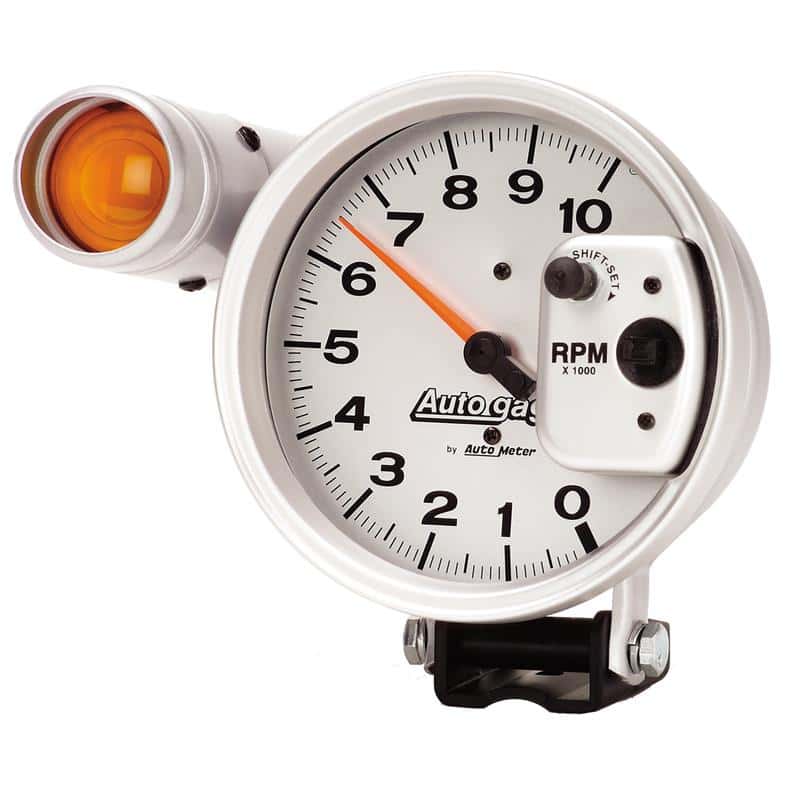AutoMeter — Autometer 5 inch 10,000 RPM Shift Lite Pedestal Tachometer Auto Gage
5" TACH 10KRPM SL AG - view 4