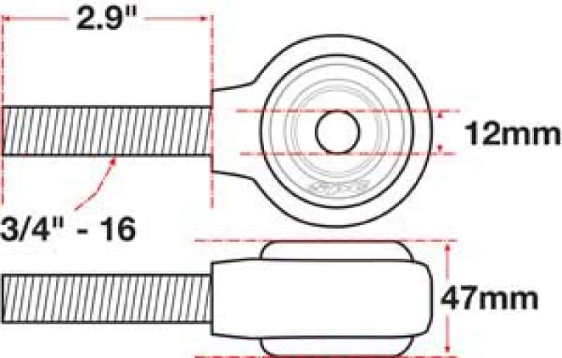 SPC Performance — SPC Performance xAxis Rod End Ball Joint
CROSSAXIS ROD END
XAXIS JOINT - view 4