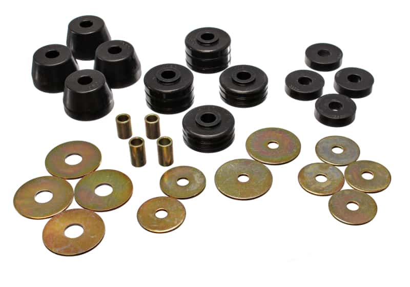 Energy Suspension — Energy Suspension D100-300 2&4Wd Body Mounts - Black
BodyMntBshKt - view 4