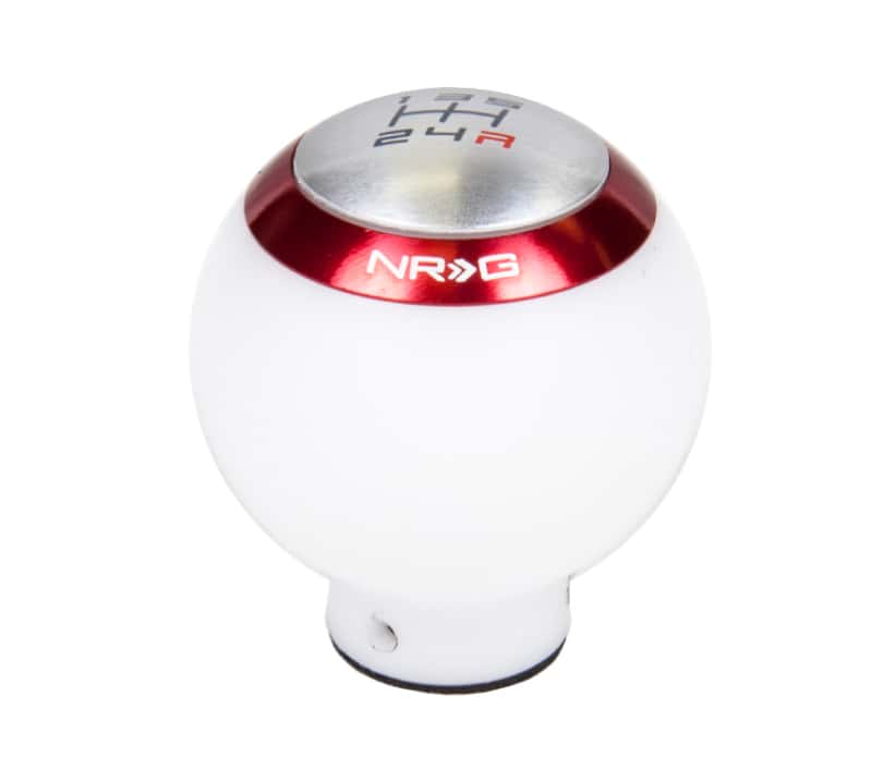 NRG — NRG Shift Knob - White (Includes 4 Interchangeable Rings) - view 1