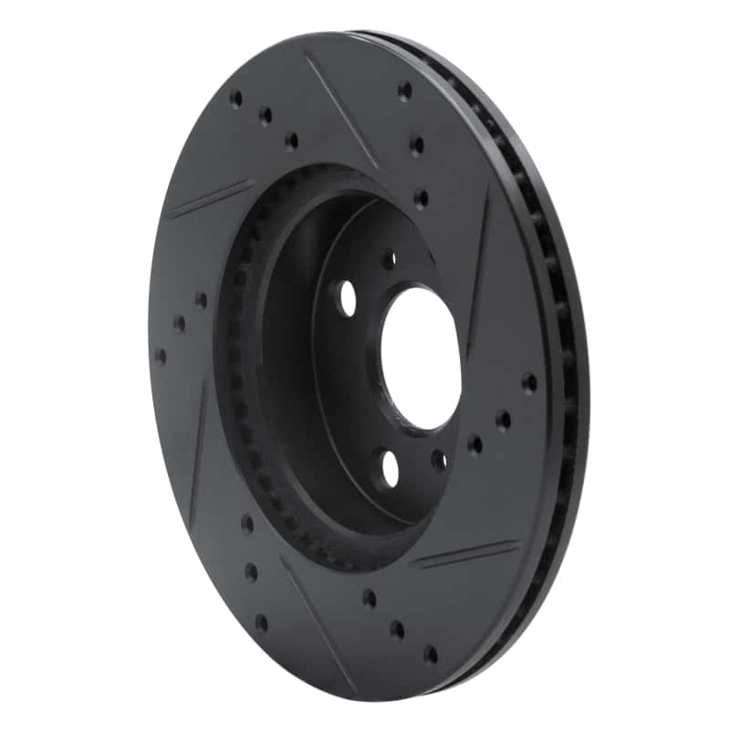 R1 Concepts — R1 12-15 Scion IQ Front Left Drilled & Slotted Black Brake Rotor
R1 Brake Rotor Drill - view 4
