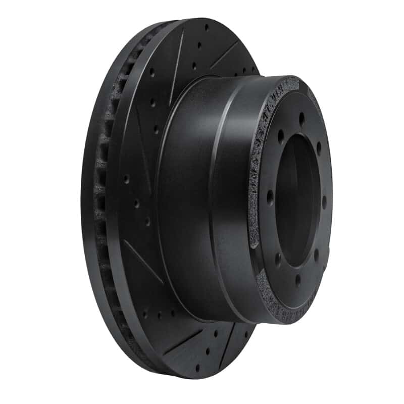 R1 Concepts — R1 11-22 Ford F-350 Super Duty 2WD Rear Left Drilled & Slotted Black Brake Rotor
R1 Brake Rotor Drill - view 2