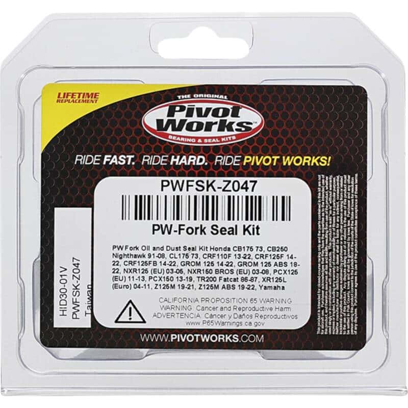 Pivot Works — Pivot Works 13-23 Honda CRF110F Fork Oil & Dust Seal Kit - view 4