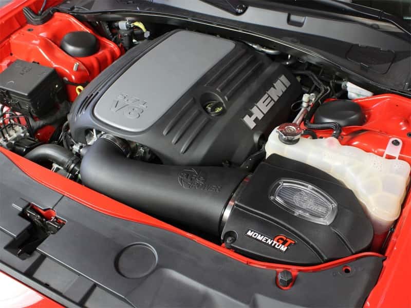 aFe — aFe Momentum GT Pro Dry S Stage-2 Intake System 11-15 Dodge Challenger / Charger R/T V8 5.7L HEMI
Momentum GT Intake - view 4