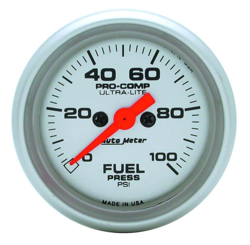 AutoMeter — Autometer Ultra-Lite 52mm 0-100 PSI Electronic Fuel Pressure Gauge
2-1/16in FUEL PRESS - view 2