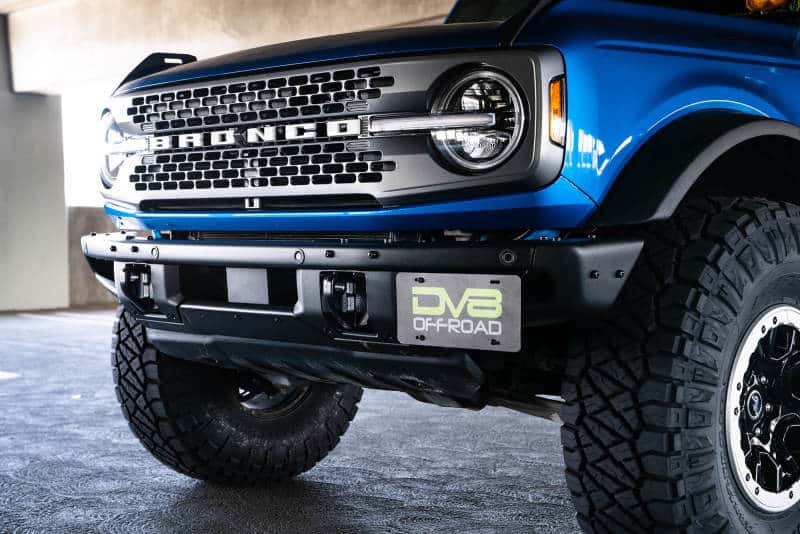 DV8 Offroad — DV8 Offroad 21-22 Ford Bronco Factory Front Bumper License Relocation Bracket - Side
License Bracket - view 6