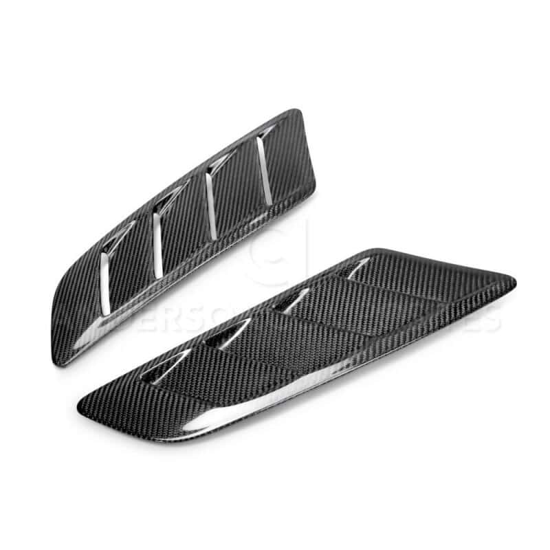 Anderson Composites — Anderson Composites 2015-2017 Ford Mustang Type-AB Carbon Fiber Hood Vents - view 2
