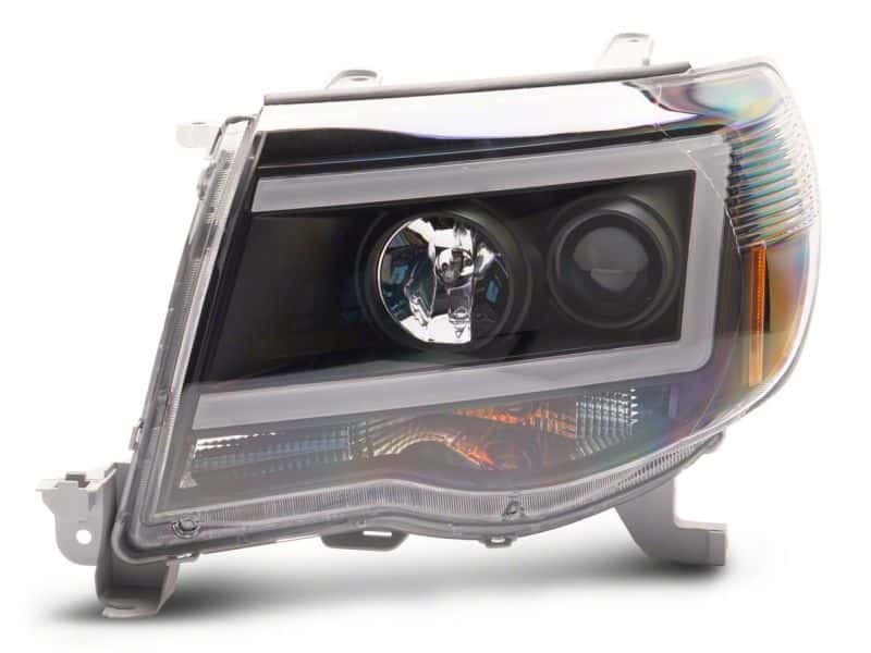 Raxiom — Raxiom 05-11 Toyota Tacoma Axial Series LED DRL Projector Headlights- Blk Housing (Clear Lens)
Headlights - view 3