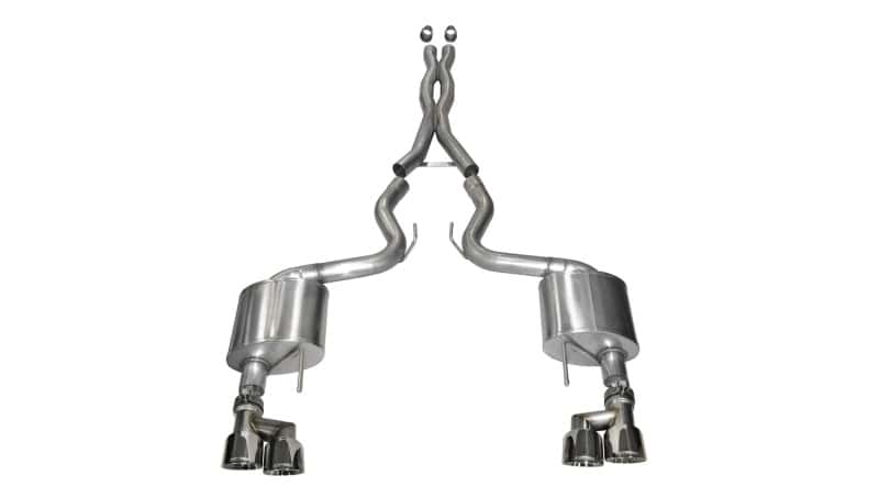 CORSA Performance — Corsa 2015-2017 Ford Mustang GT 5.0 3in Cat Back Exhaust Polish Quad Tips (Xtreme)
Exhaust - view 1