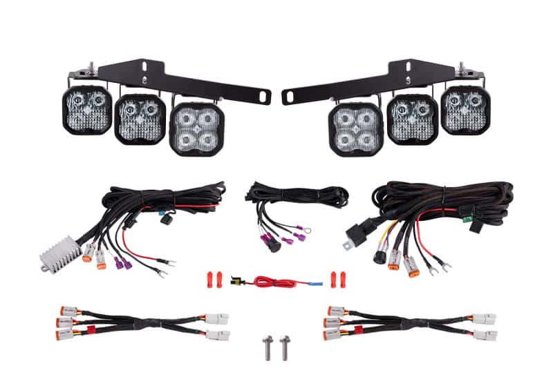 Diode Dynamics — Diode Dynamics 17-20 Ford Raptor SS3 LED Fog Light Kit - White Pro - view 1