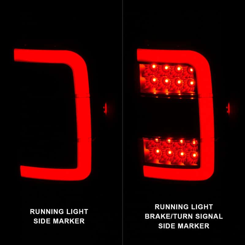 ANZO — ANZO 01-11 Ford Ranger LED Taillights - Black Housing w/ Smoke Lens & Light Bar - view 9