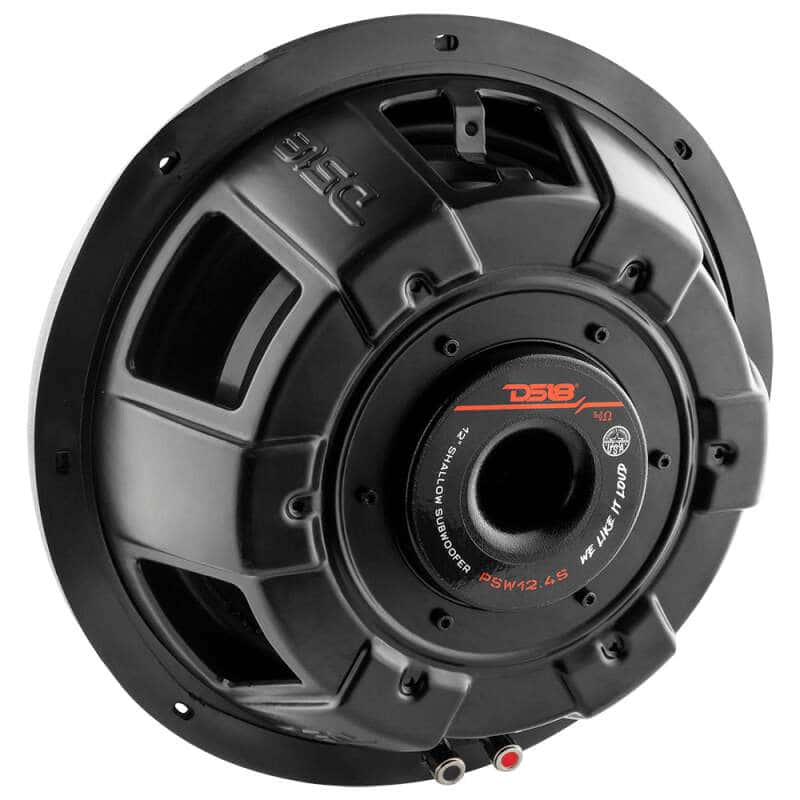 DS18 — DS18 12in 600 Watts RMS 4 ohm SVC Shallow Mount Water Resistant Subwoofer - view 2