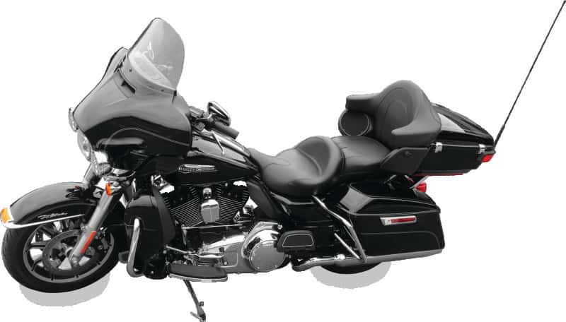 Mustang Motorcycle — Mustang 08-21 Harley Electra Glide,Rd Glide,Rd King,Str Glide Touring Summit 1PC Seat - Black - view 2