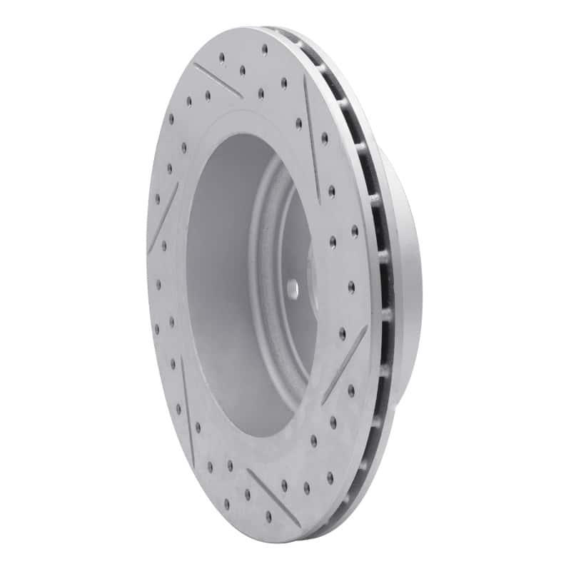 R1 Concepts — R1 95-06 Jaguar Xk8 Rear Left Drilled & Slotted Geo-Carbon Rotor - view 4