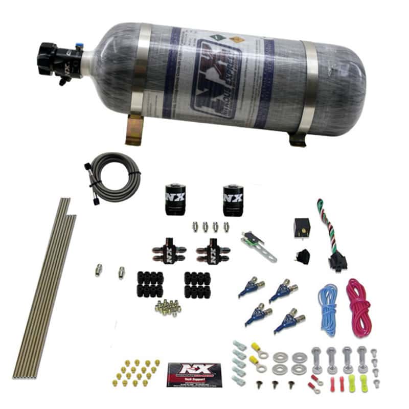 Nitrous Express — Nitrous Express 4 Cyl Gas (100-250HP) Nitrous Kit w/Composite Bottle
Injection System Kit
N2OSys - view 3