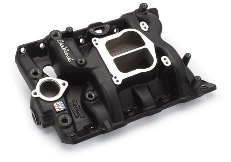 Edelbrock — Edelbrock Performer Pontiac Black
MANIFOLD - view 2