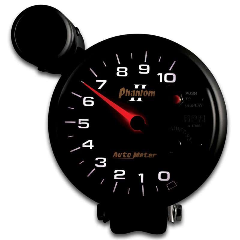 AutoMeter — Autometer 5 inch Pedestal Mount 10000 RPM Shift-Lite Tachometer
5" TACH, 10,000 RPM, - view 5