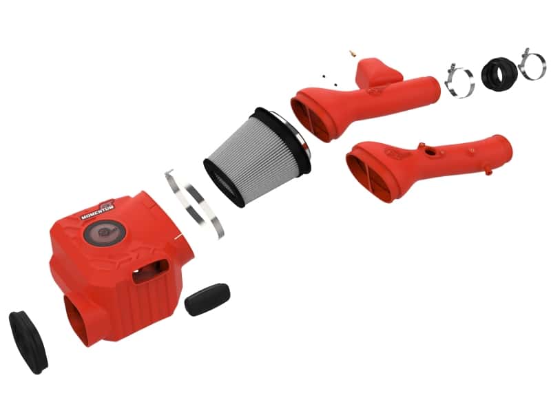 aFe — aFe Momentum GT Red Edition Cold Air Intake System w/ Pro DRY S Filt Toyota FJ Cruiser 07-23 V6-4.0L
Momentum GT Intake - view 2