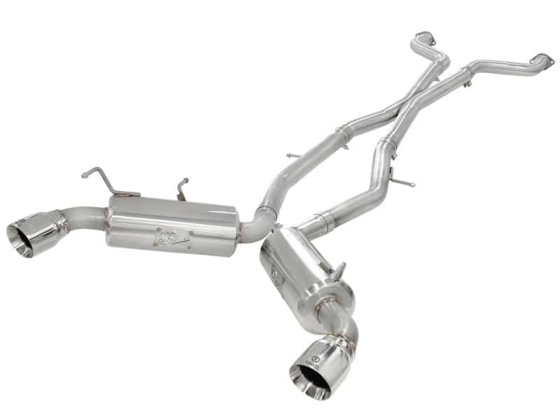 aFe — aFe Takeda 2.5inch SS Exhaust Cat-Back 09-13 Nissan 370Z V6 3.7L Polished Tips
Takeda ExhaustSystem
Cat-Back Exhaust - view 2
