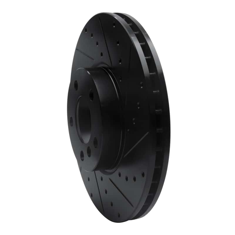 R1 Concepts — R1 07-19 BMW X6 Front Right Drilled & Slotted Black Brake Rotor
R1 Brake Rotor Drill - view 2