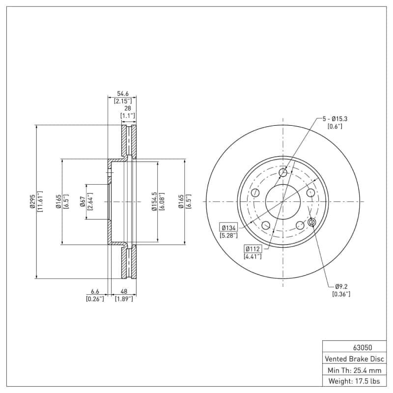 DFC — DFC 03-09 Mercedes-Benz E200 (Latin America) Front GeoSPEC Coated Rotor
DFC Brake Rotor - view 6