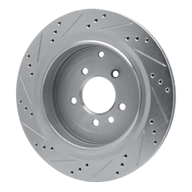 R1 Concepts — R1 05-16 Land Rover LR4 Rear Right Drilled & Slotted Silver Brake Rotor
R1 Brake Rotor Drill - view 4