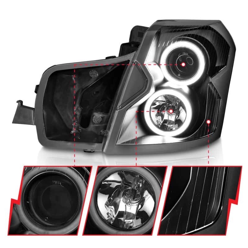 ANZO — ANZO 2003-2007 Cadillac CTS Projector Headlights w/ Halo Black (CCFL)
Head Light Set
HdLtSet - view 10