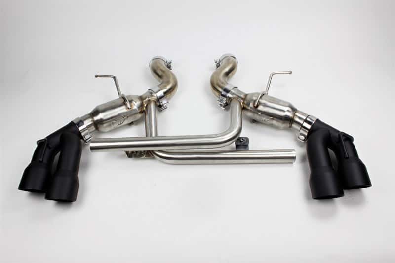 Mishimoto — Mishimoto 2016+ Chevrolet Camaro SS Quad-Tip Pro Axle-Back Exhaust w/ Black Tips - view 1