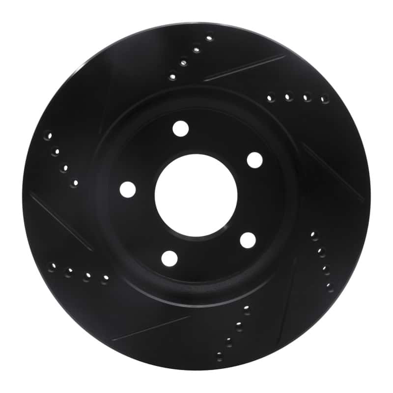 R1 Concepts — R1 07-17 Dodge CALIBER Front Right Drilled & Slotted Black Brake Rotor
R1 Brake Rotor Drill - view 5