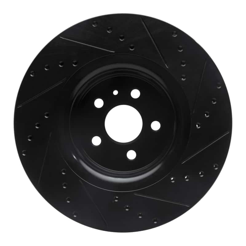 R1 Concepts — R1 15-21 Ford Edge Front Left Drilled & Slotted Black Brake Rotor
R1 Brake Rotor Drill - view 5