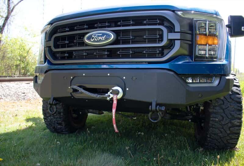 Fishbone Offroad — Fishbone Offroad 2021+ F150 Pelican Winch Plate Only (Fits FB22366) - Black Texture - view 2
