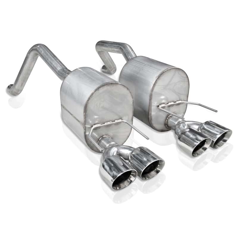 Stainless Works — Stainless Works 2009-13 C6 Corvette Axle Back 2-1/2in Dual Chambered Turbo Mufflers Quad 4in Tips
Exhaust System - view 2
