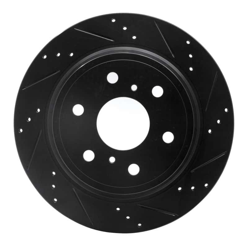 DFC — DFC 07-20 Cadillac Escalade ESV Rear Right Drilled & Slotted Black Brake Rotor - view 1