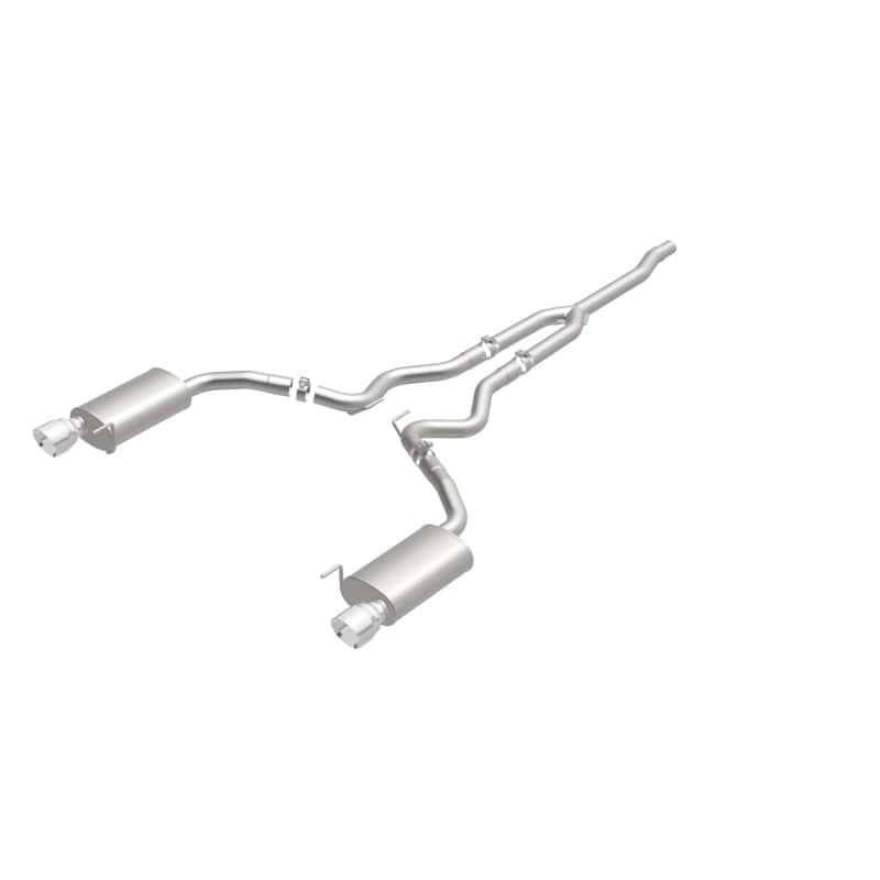 Magnaflow — MagnaFlow Cat Back, SS, 2.5in, Street, Dual Split Polished 4.5in Tips 2015 Ford Mustang Ecoboost
Cat-Back - view 24