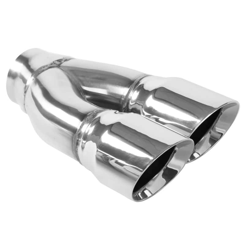 Magnaflow — MagnaFlow Tip Stainless Double Wall Round Dual Outlet Polished 3in DIA 2.25in Inlet 9.75in Length
Stainless Steel
Exhaust Tip - view 1