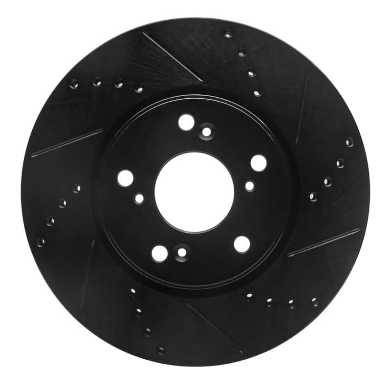 R1 Concepts — R1 13-25 Honda Civic Hatchback Front Right Drilled & Slotted Black Brake Rotor
R1 Brake Rotor Drill - view 1